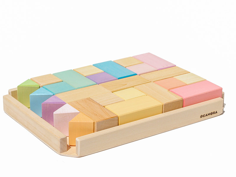 Ocamora Building Sets Pastel | Bouwspeelgoed | Intoplay