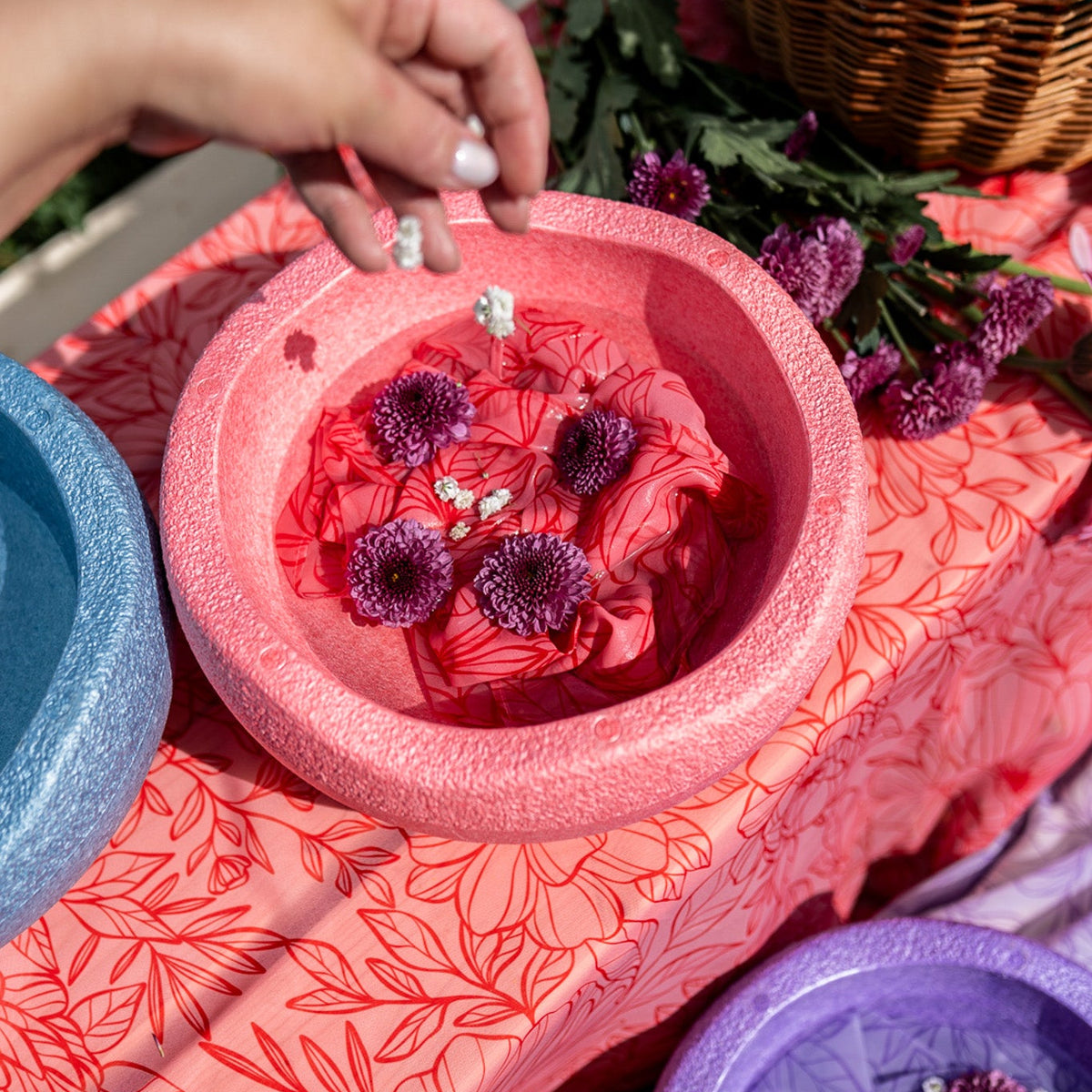 Little Botanic Label Playcycle Speeldoek Botanicals Lichtrood – foto 6