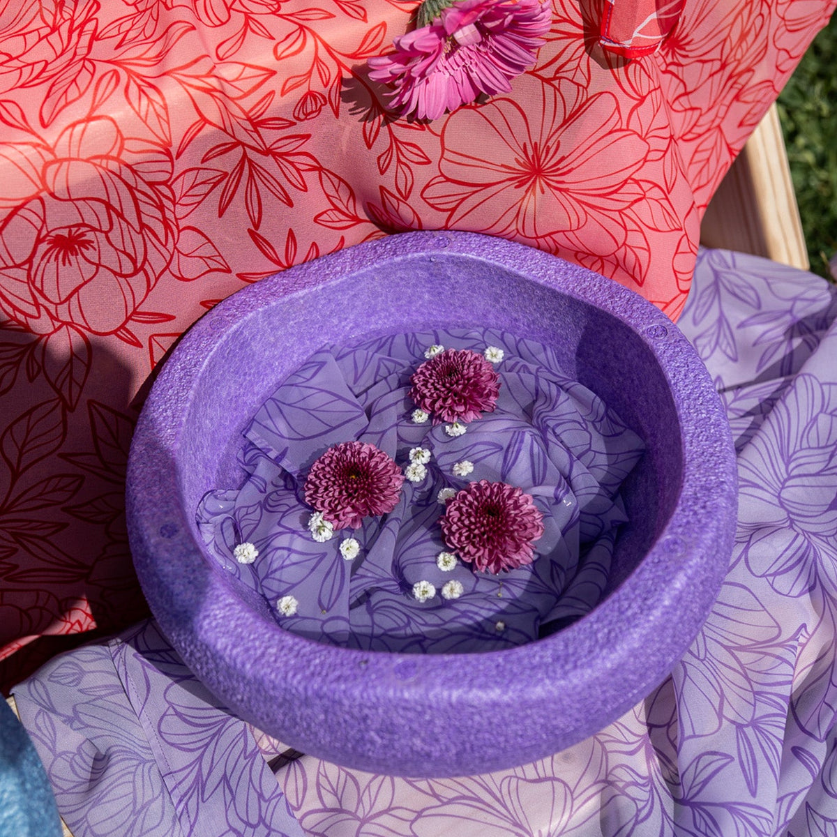 Little Botanic Label Playcycle Speeldoek Botanicals Lila – foto 4