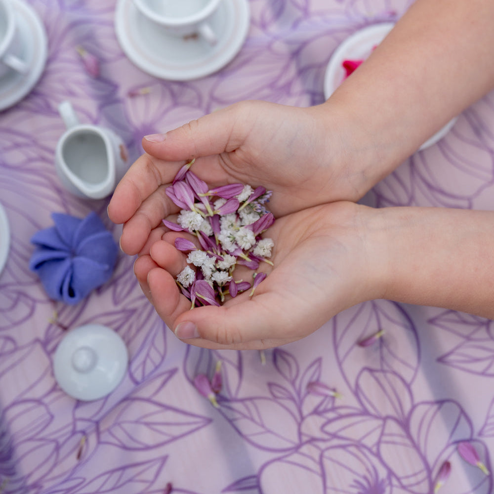 Little Botanic Label Playcycle Speeldoek Botanicals - Lila