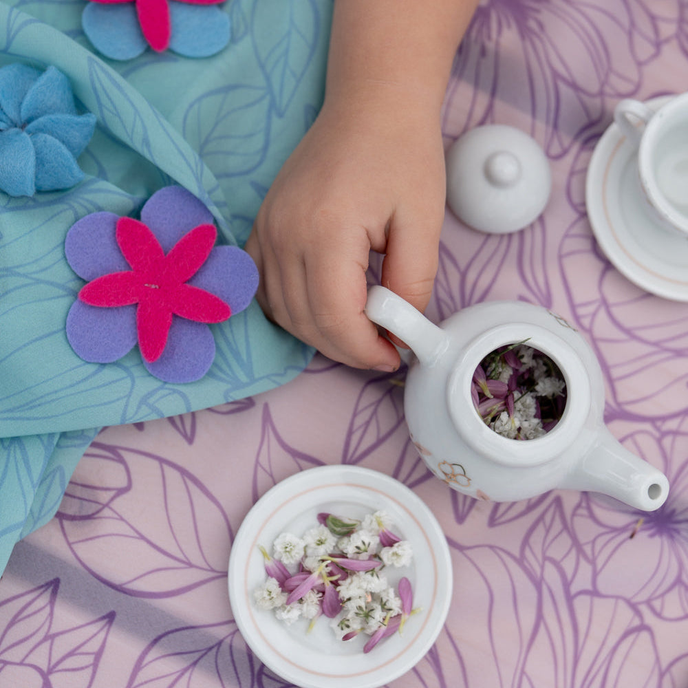 Little Botanic Label Playcycle Speeldoek Botanicals - Lila