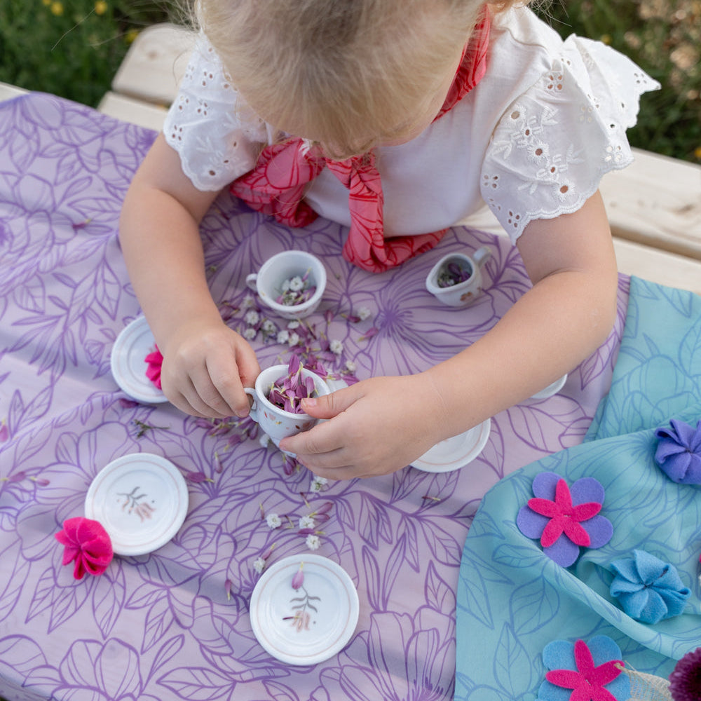 Little Botanic Label Playcycle Speeldoek Botanicals - Mintgroen