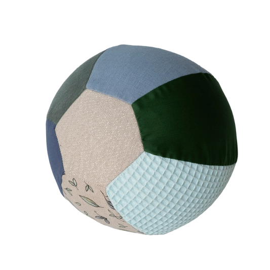 sensorische ballonbal Green Jeans met verschillende stoffen