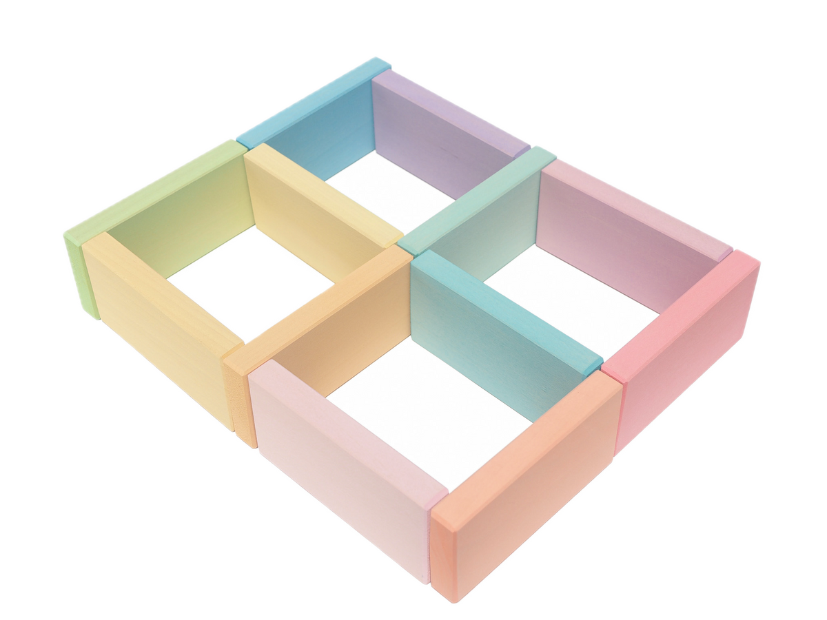 Creatieve constructie met Ocamora Grote Houten Planken Pastel