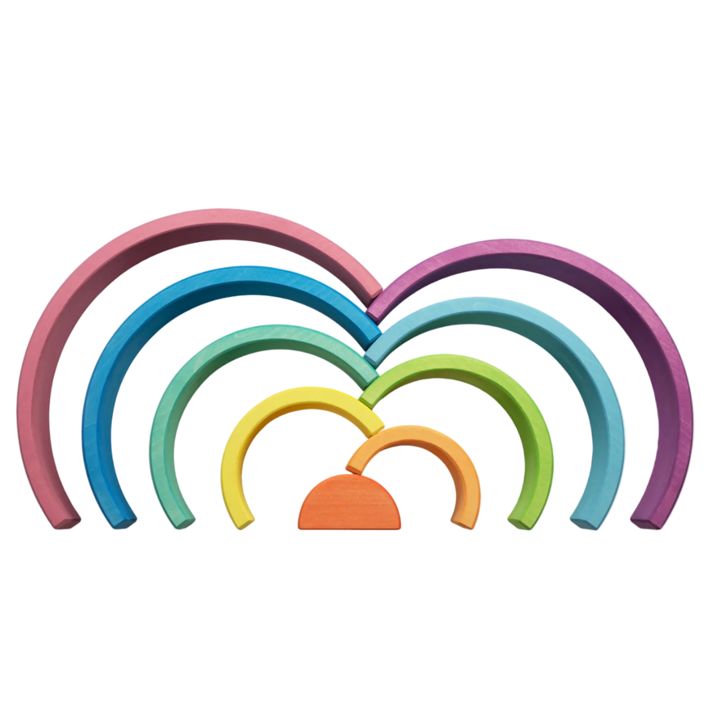 Creatieve speelopstelling met Ocamora Houten Regenboog Roze