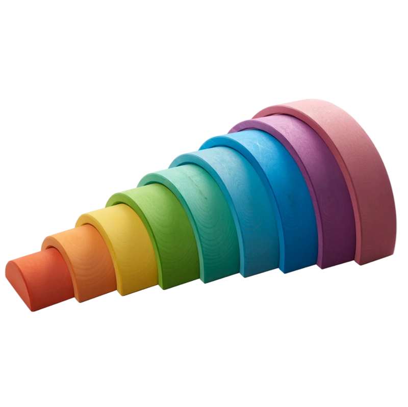Ocamora Houten Regenboog Roze | Bouwspeelgoed | Intoplay