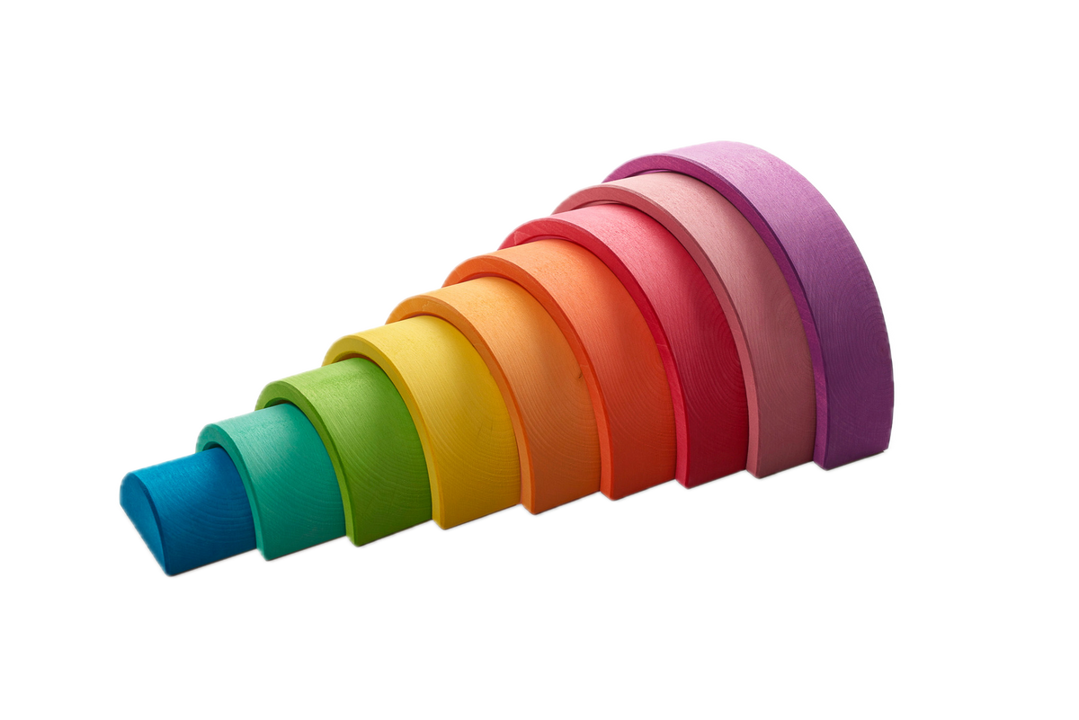 Tunnel gebouwd met Ocamora Houten Regenboog Violet