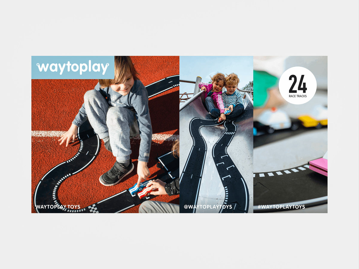 Waytoplay Grand Prix set van 24 | Rollend Speelgoed | Intoplay