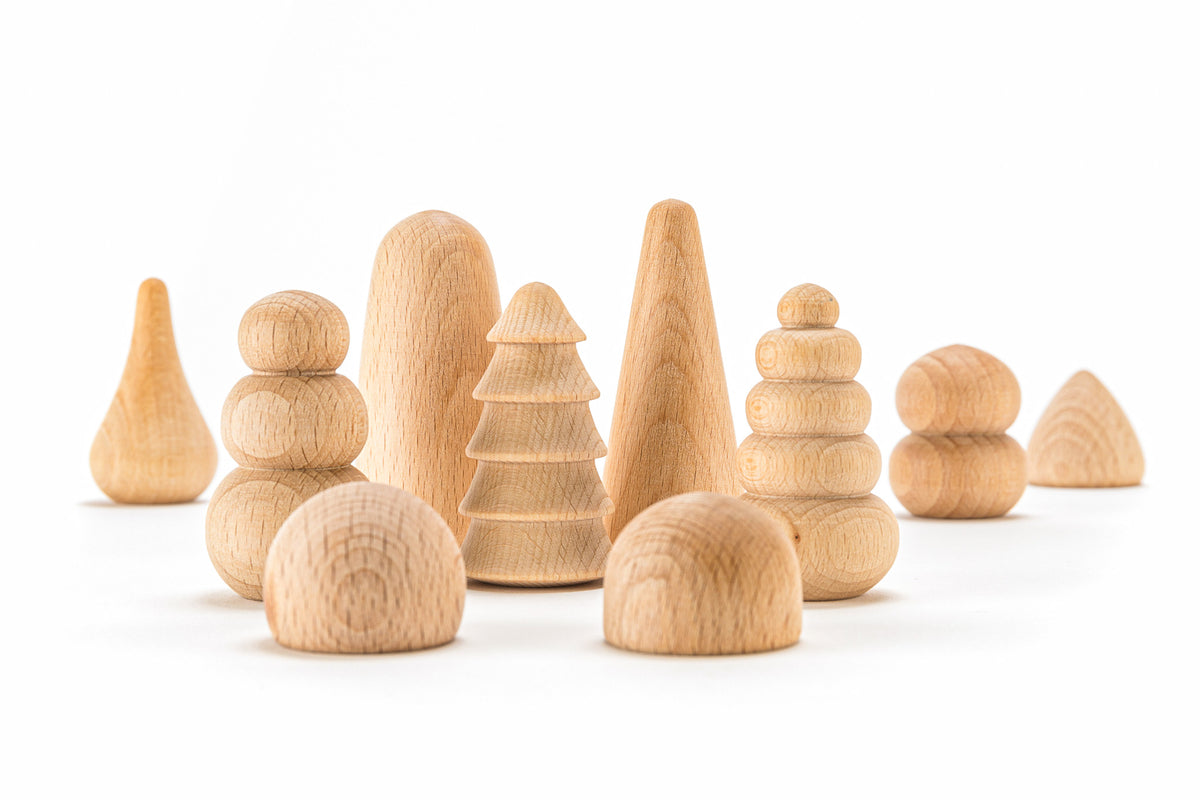 Ocamora Houten Bomen Naturel | Bouwspeelgoed | Intoplay