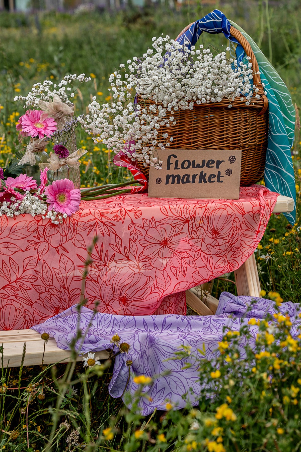Little Botanic Label Playcycle Speeldoek Botanicals Lila