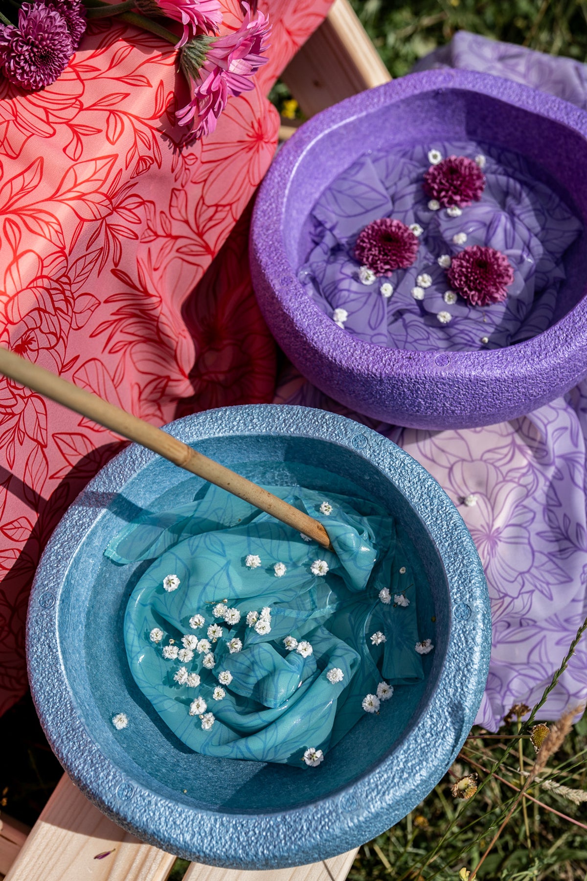 Little Botanic Label Playcycle Speeldoek Botanicals Lila