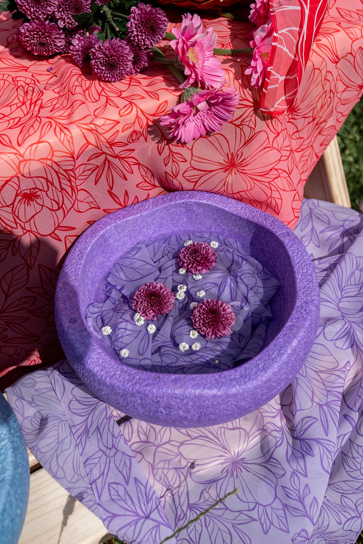 Little Botanic Label Playcycle Speeldoek Botanicals Lila