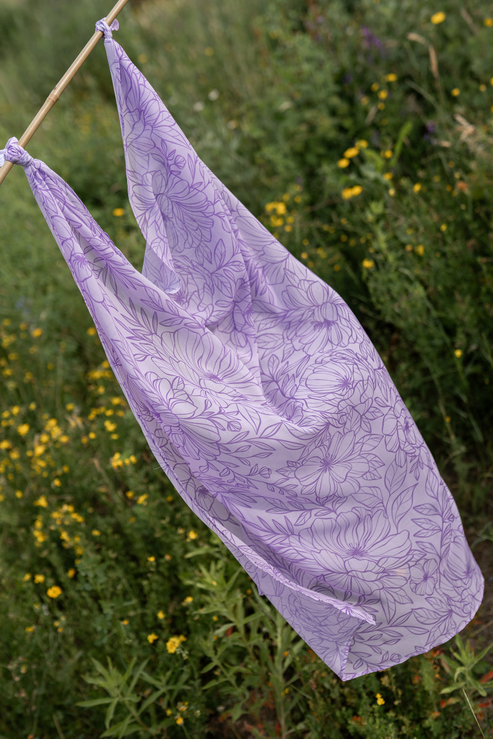 Little Botanic Label Playcycle Speeldoek Medium 65cm Botanicals Lila | Sensorisch Speelgoed | Intoplay