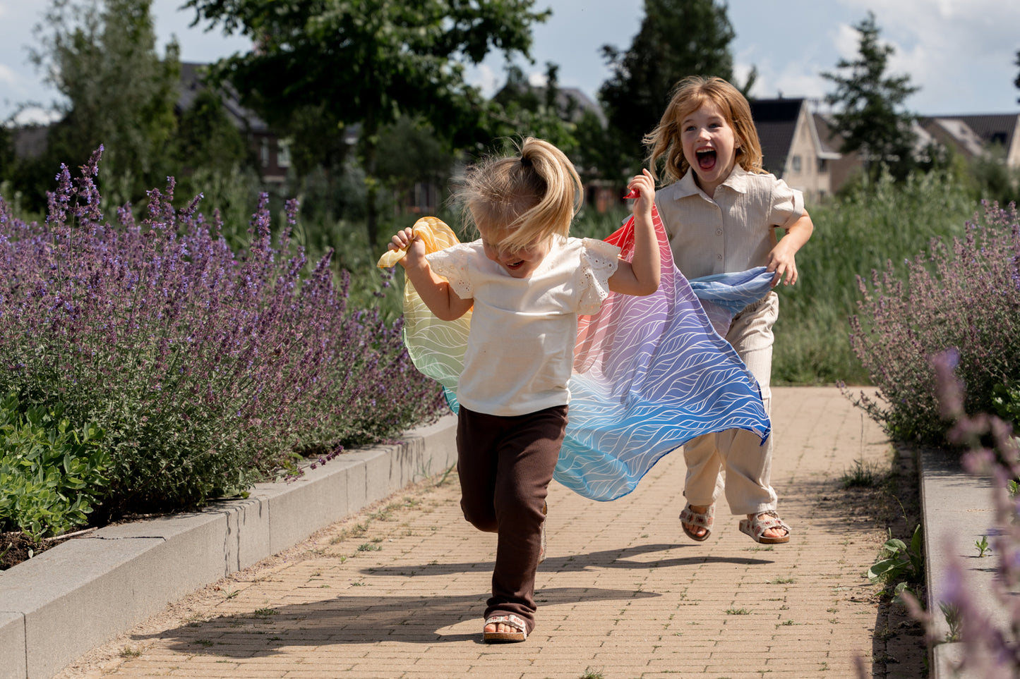 Little Botanic Label Playcycle Speeldoek Medium 65cm Ombre Rainbow | Sensorisch Speelgoed | Intoplay