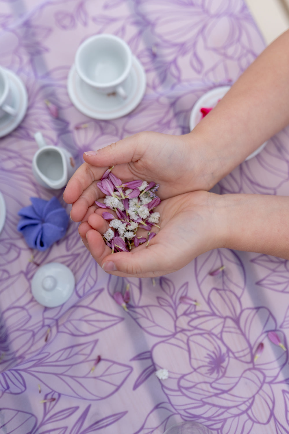 Little Botanic Label Playcycle Speeldoek Botanicals Lila