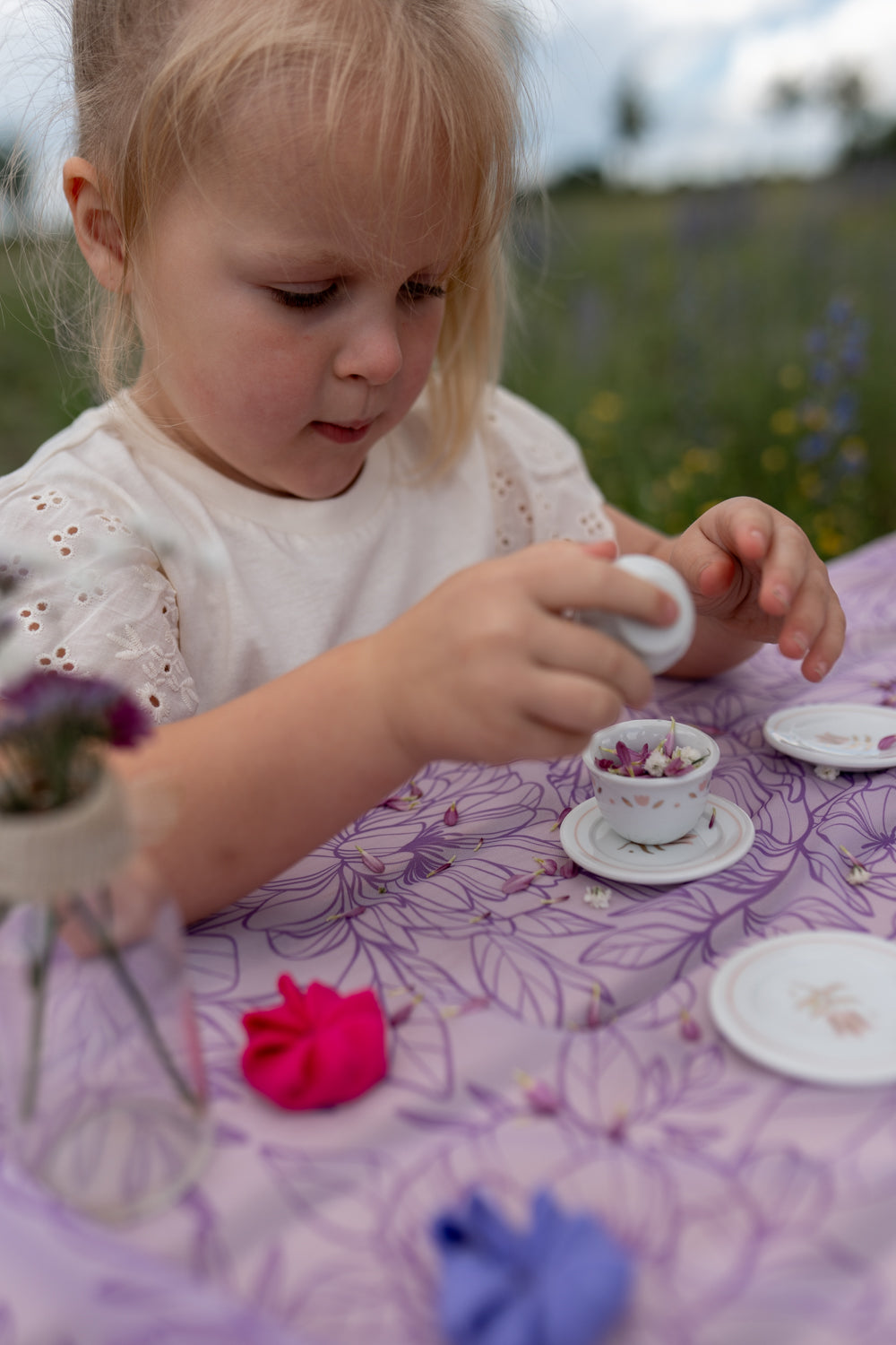 Little Botanic Label Playcycle Speeldoek Botanicals Lila