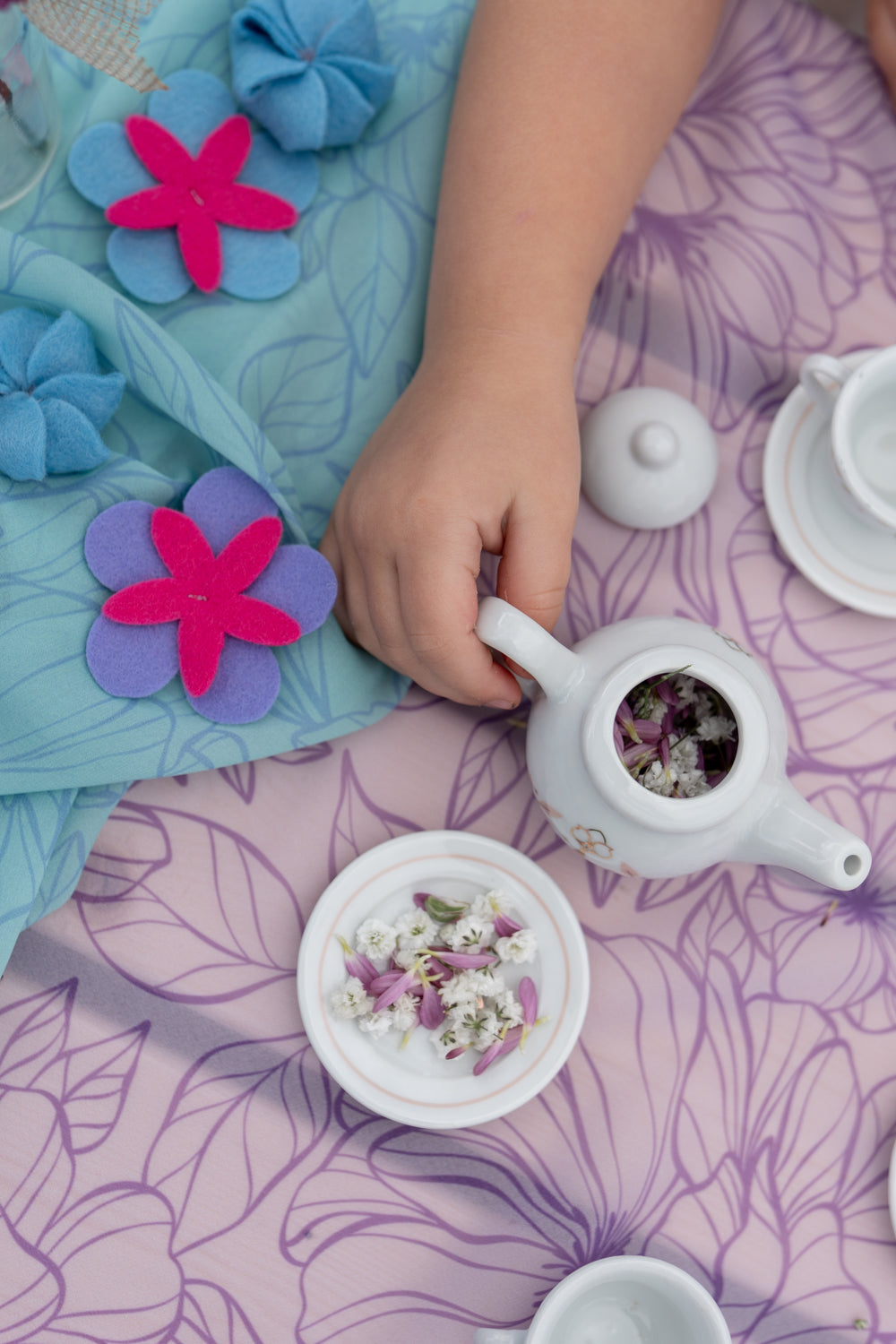 Little Botanic Label Playcycle Speeldoek Botanicals Lila