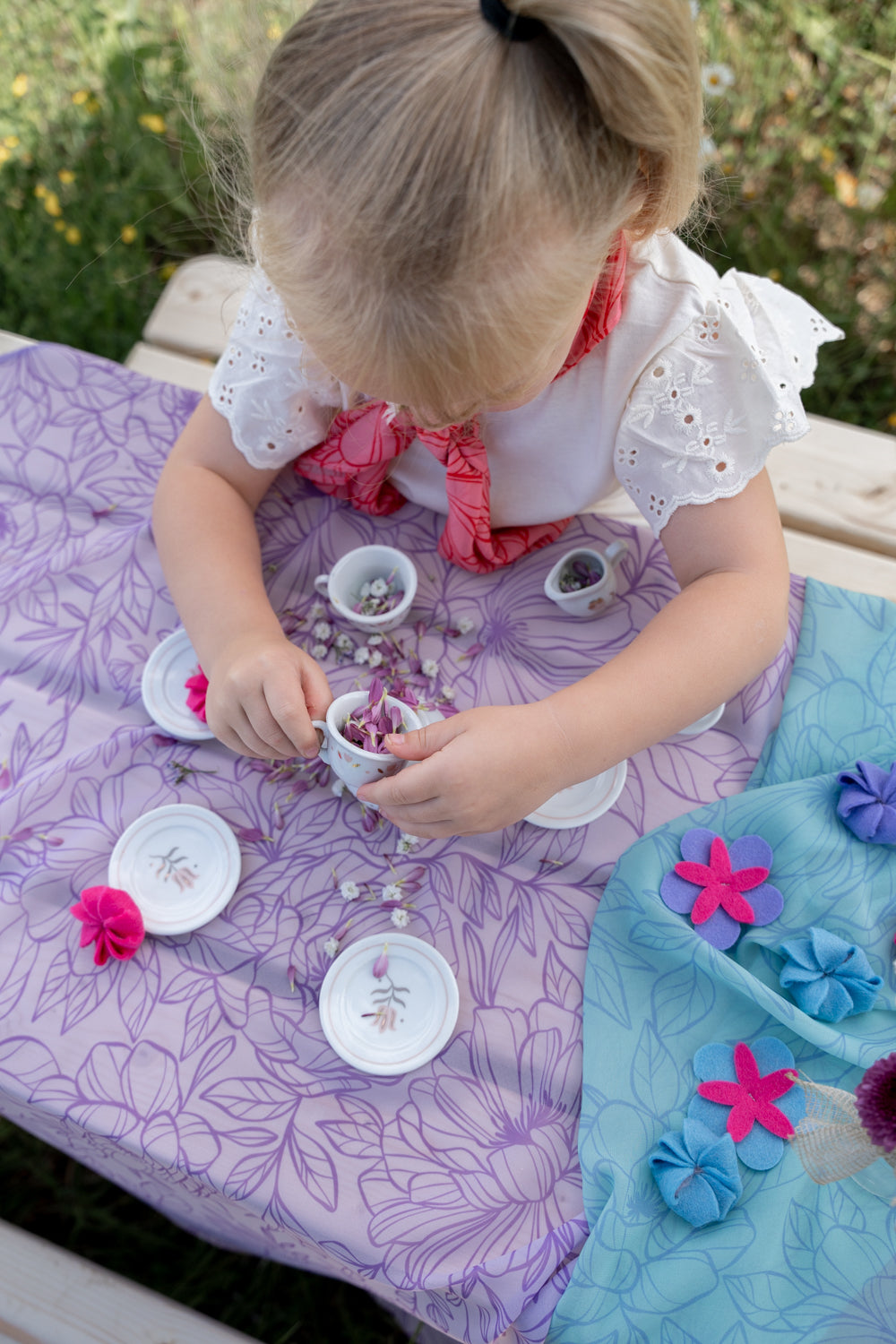 Little Botanic Label Playcycle Speeldoek Botanicals Lila