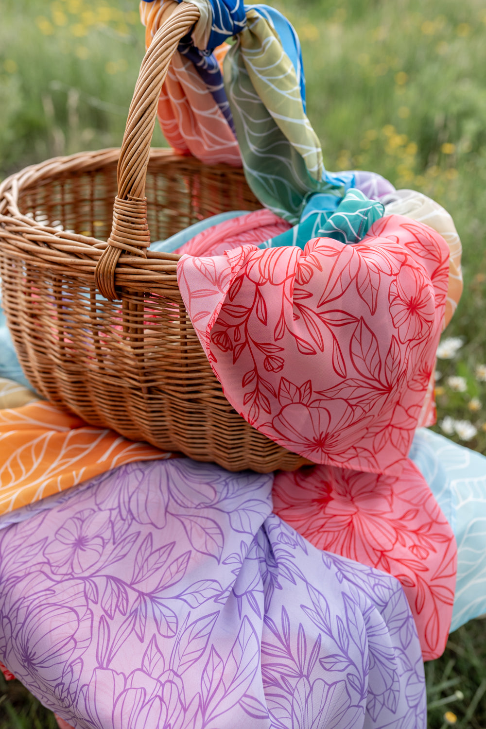 Little Botanic Label Playcycle Speeldoek Medium 65cm Botanicals Lichtrood | Sensorisch Speelgoed | Intoplay