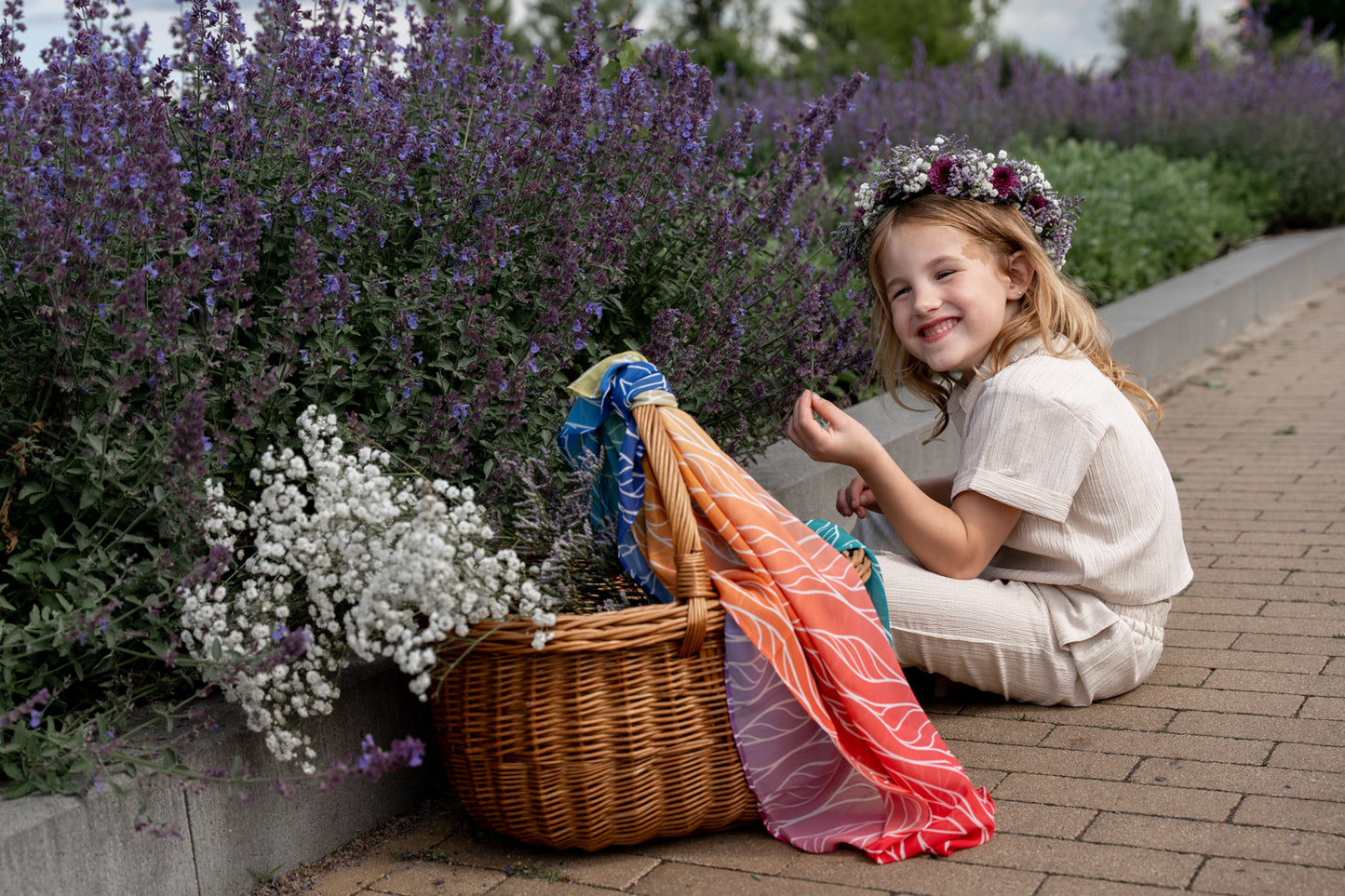 Little Botanic Label Playcycle Speeldoek Groot 95cm Ombre Rainbow | Sensorisch Speelgoed | Intoplay