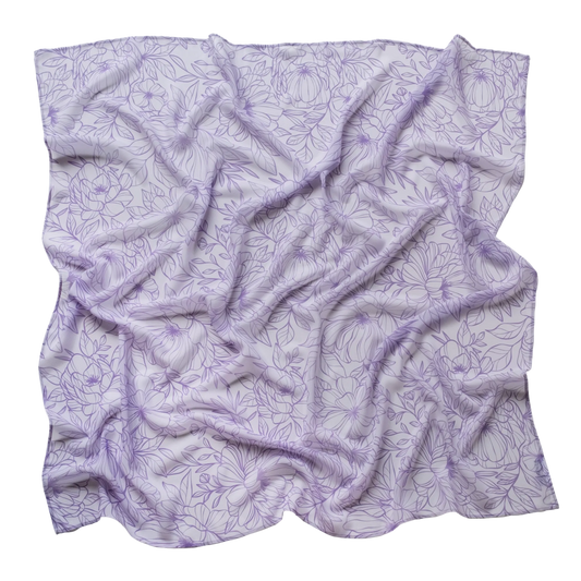 Little Botanic Label Playcycle Speeldoek Groot 95cm Botanicals Lila | Sensorisch Speelgoed | Intoplay