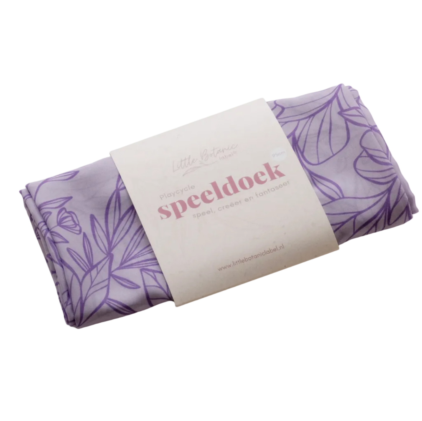 Little Botanic Label Playcycle Speeldoek Groot 95cm Botanicals Lila | Sensorisch Speelgoed | Intoplay