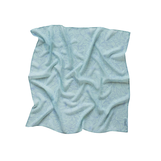 Little Botanic Label Playcycle Speeldoek Medium 65cm Botanicals Mintgroen | Sensorisch Speelgoed | Intoplay