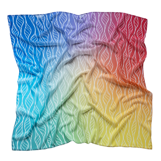 Little Botanic Label Playcycle Speeldoek Groot 95cm Ombre Rainbow | Sensorisch Speelgoed | Intoplay
