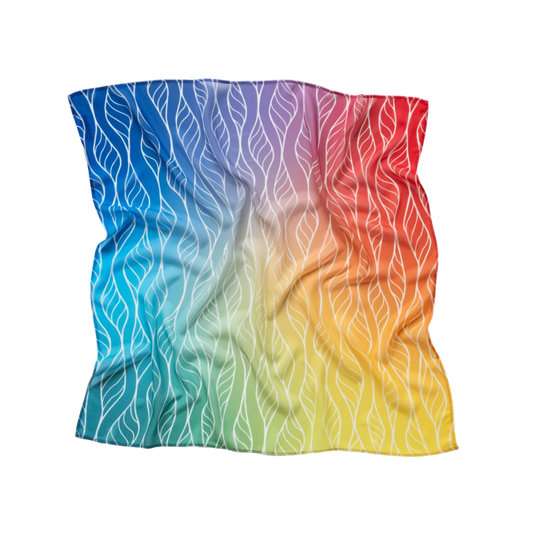 Little Botanic Label Playcycle Speeldoek Medium 65cm Ombre Rainbow | Sensorisch Speelgoed | Intoplay