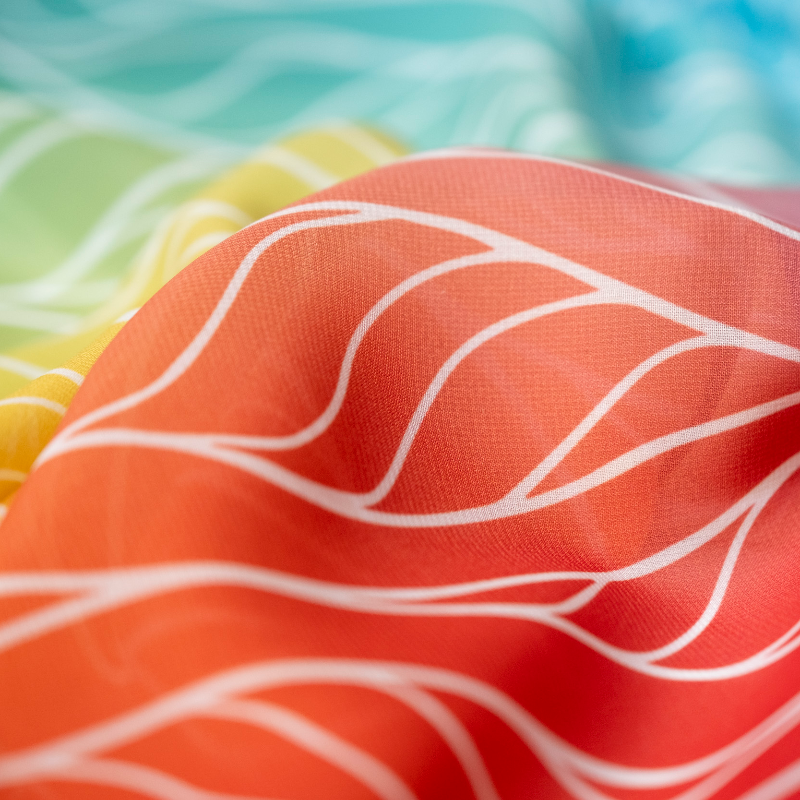 Little Botanic Label Playcycle Speeldoek Medium 65cm Ombre Rainbow | Sensorisch Speelgoed | Intoplay
