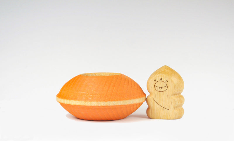 Ocamora Houten UFO Oranje | Bouwspeelgoed | Intoplay