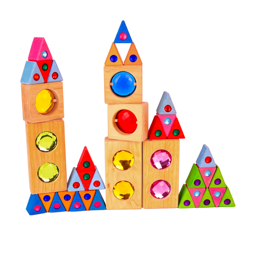 Bauspiel Collectors Box open einde speelgoed voor bouwen, ontdekken en fantasierijk spel