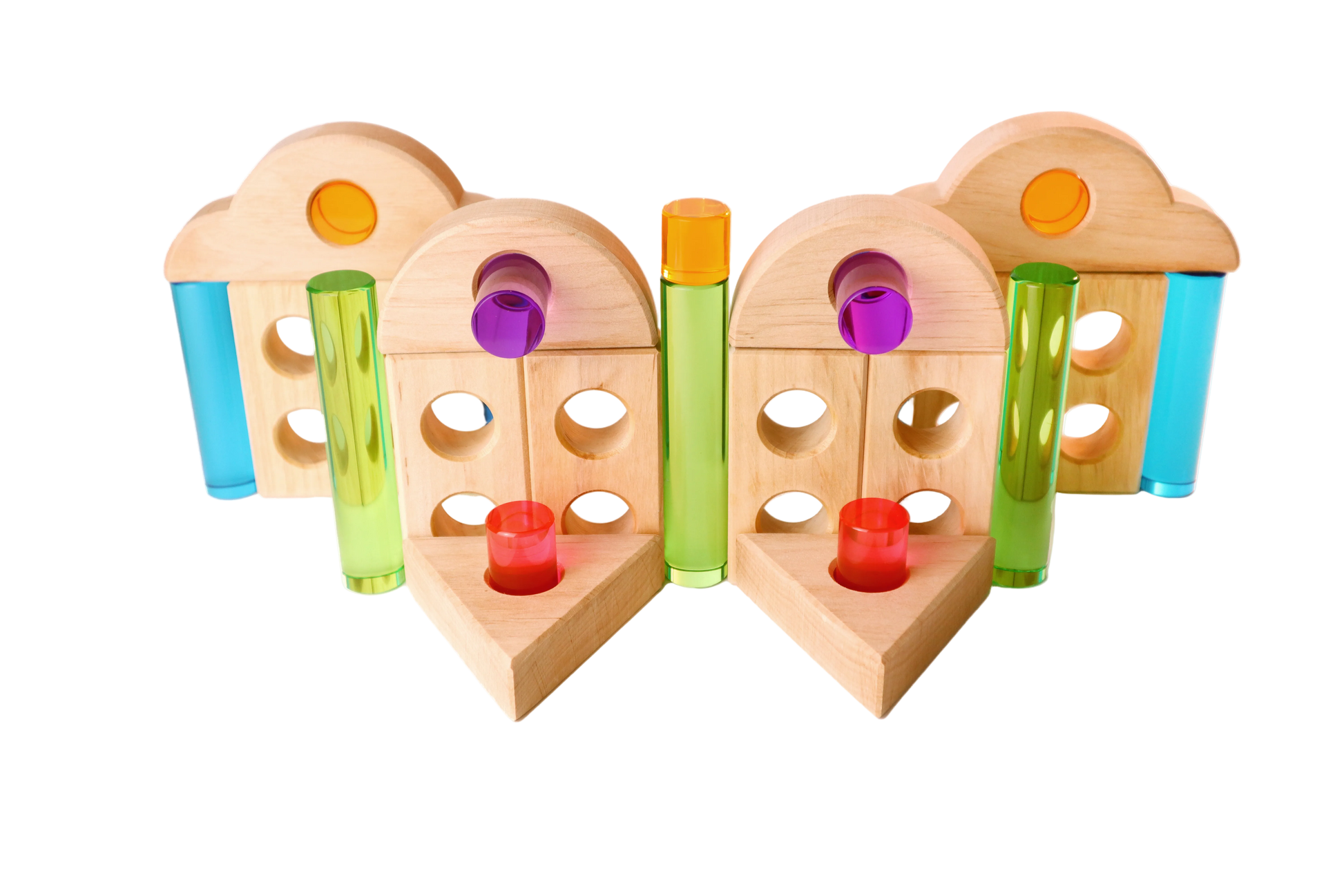 Bauspiel Peephole Blocks stimuleren creatief bouwen en visueel spel