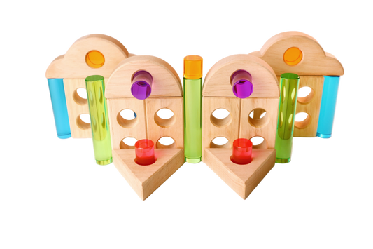 Bauspiel Peephole Blocks stimuleren creatief bouwen en visueel spel