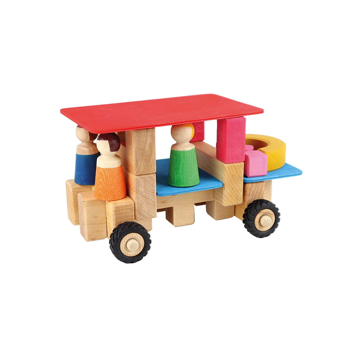 Bauspiel Wheel Kit M open einde speelgoed voor bouwen en fantasierijk spel