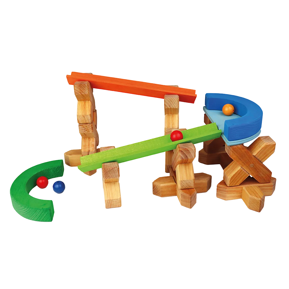 spelen met Bauspiel X-Bricks bouwblokken