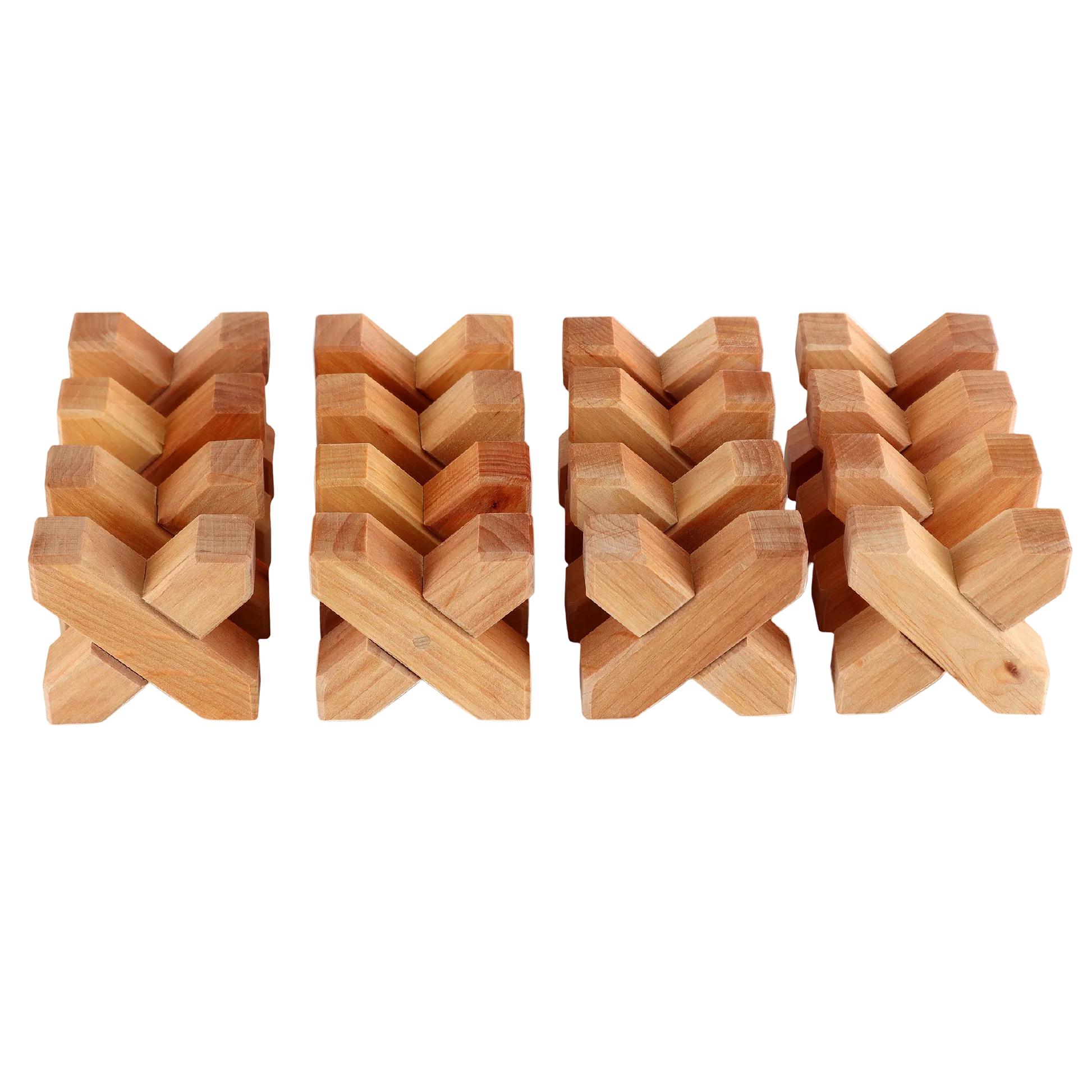 Bauspiel X-Bricks houten bouwblokken voor open einde spel