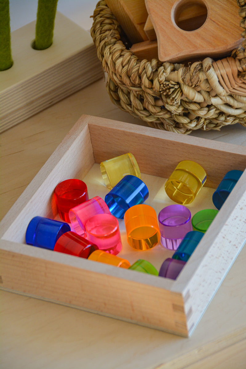Bauspiel Lucent Cylinders | Licht & kleur | Intoplay