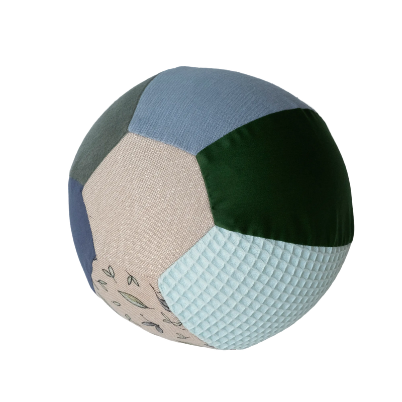 Little Botanic Label Sensorische Ballonbal & Pittenzakjes Set Green Jeans | Sensorisch Speelgoed | Intoplay