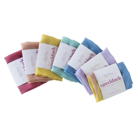Little Botanic Label Playcycle speeldoeken pastel set 7-delig 30cm