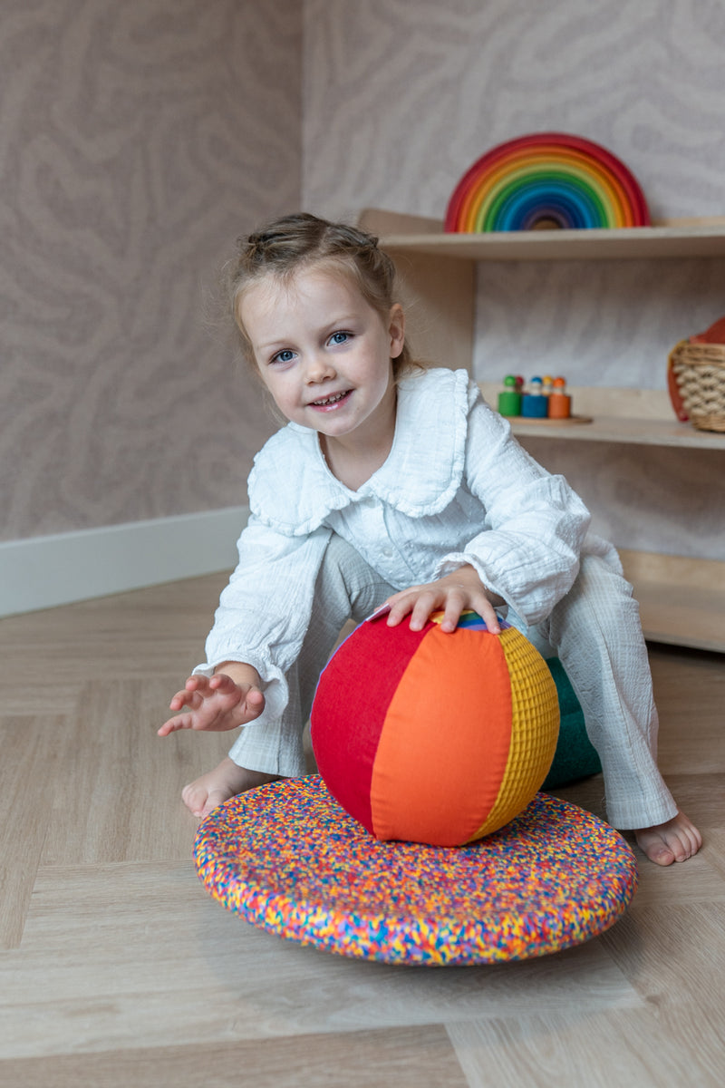 Little Botanic Label Sensorische Ballonbal Set Regenboog + Pastel | Sensorisch Speelgoed | Intoplay