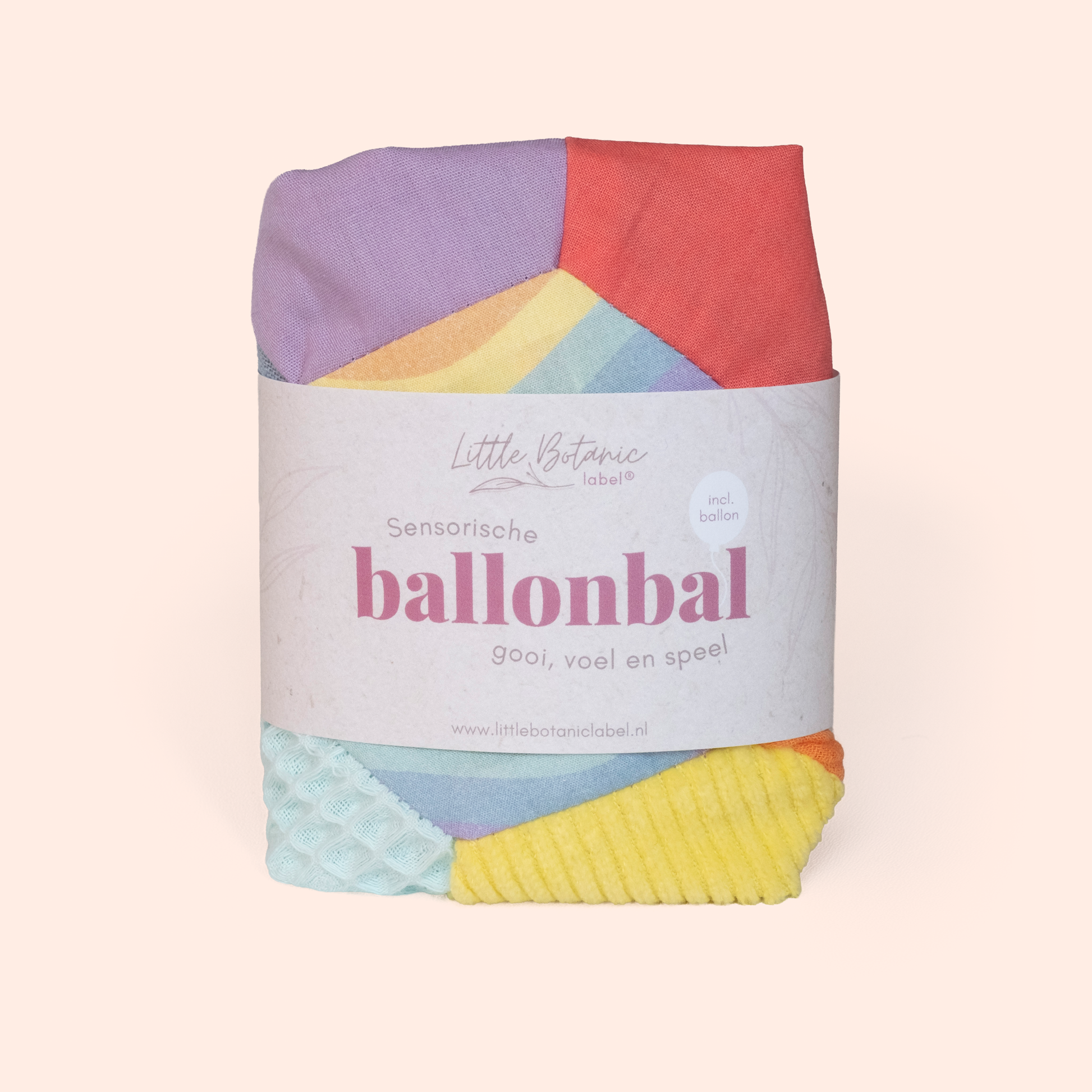 verpakt sensorische ballonbal pastel Little Botanic Label