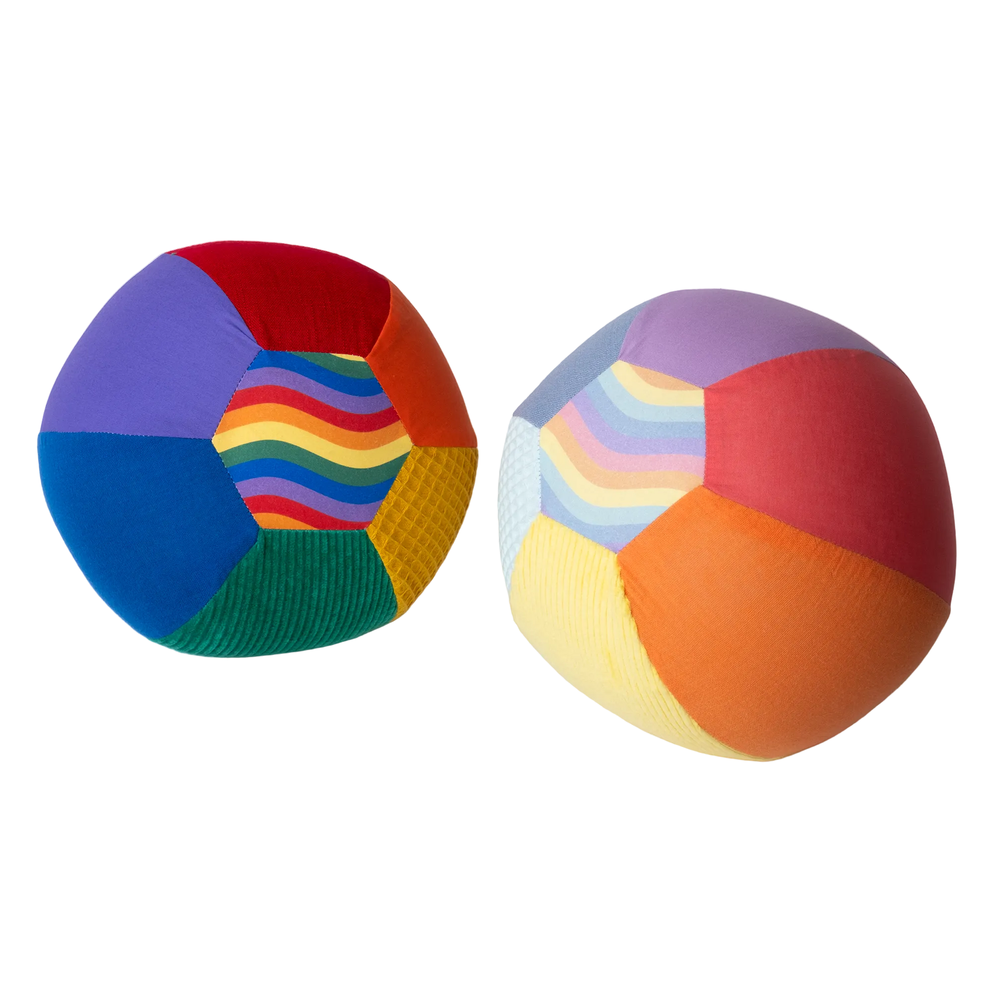 Little Botanic Label sensorische ballonbal set regenboog en pastel