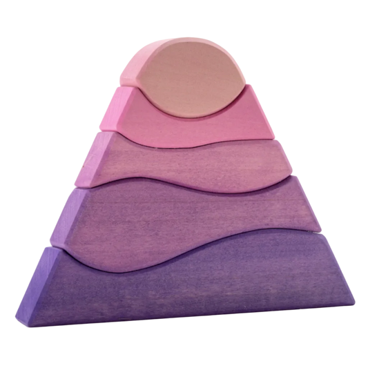 Ocamora Berg Violet houten blokken voor open einde speelgoed