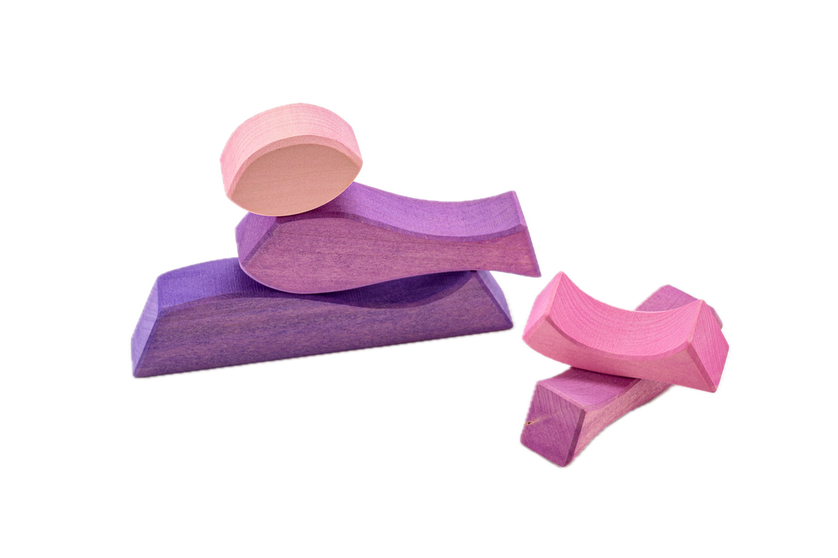 Vrij bouwen met de losse delen van Ocamora Bergen Violet