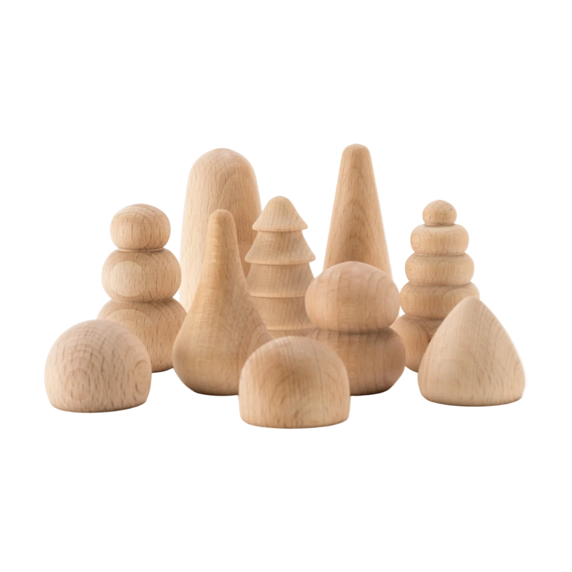 Ocamora naturel houten bonsais voor open einde speelgoed