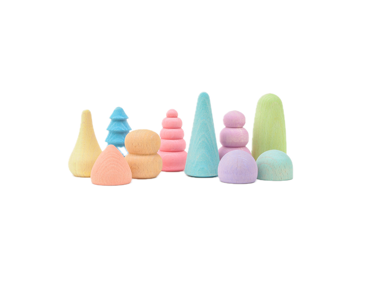 Ocamora Bonsais Hout Pastel | Bouwspeelgoed | Intoplay