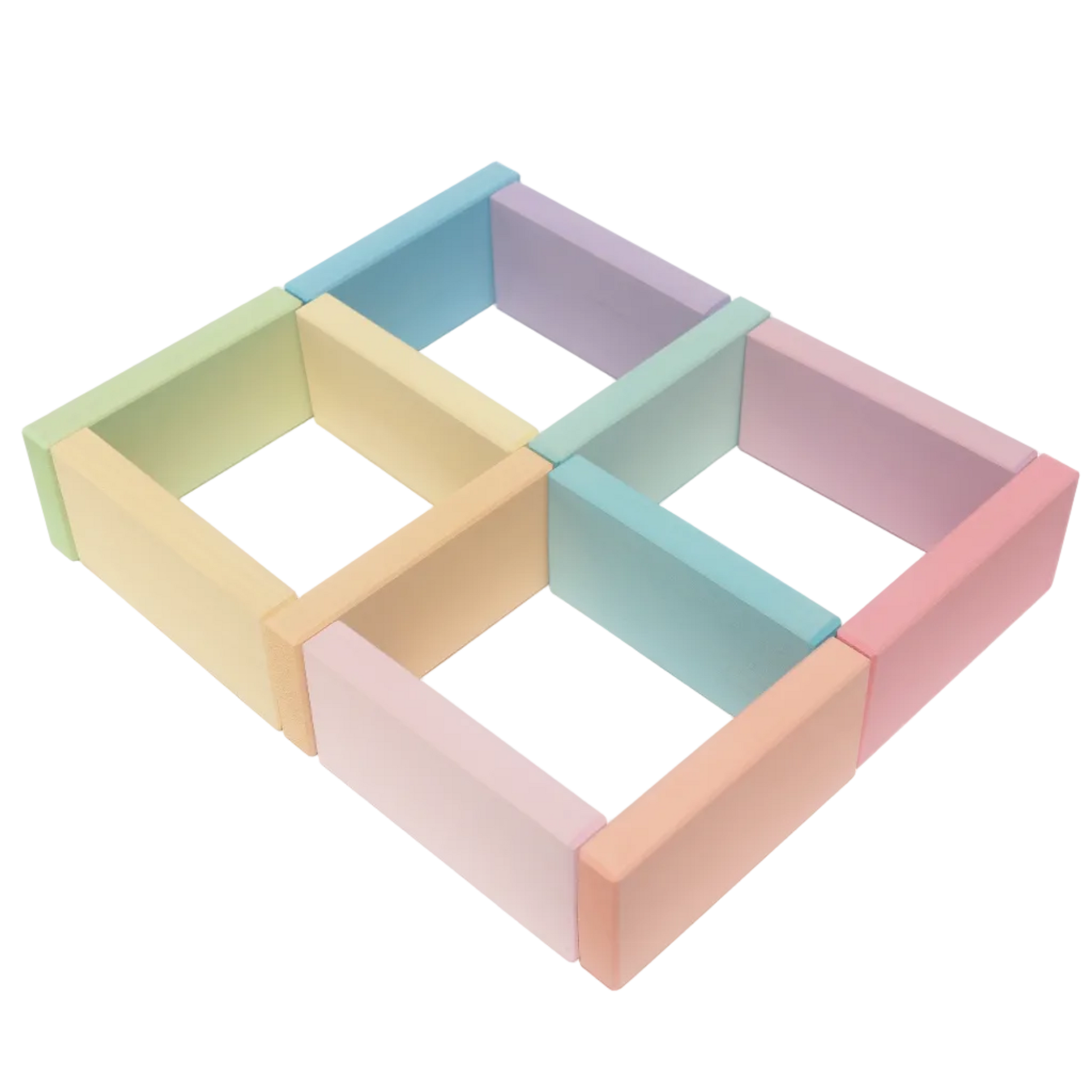 Creatieve constructie met Ocamora Grote Houten Planken Pastel