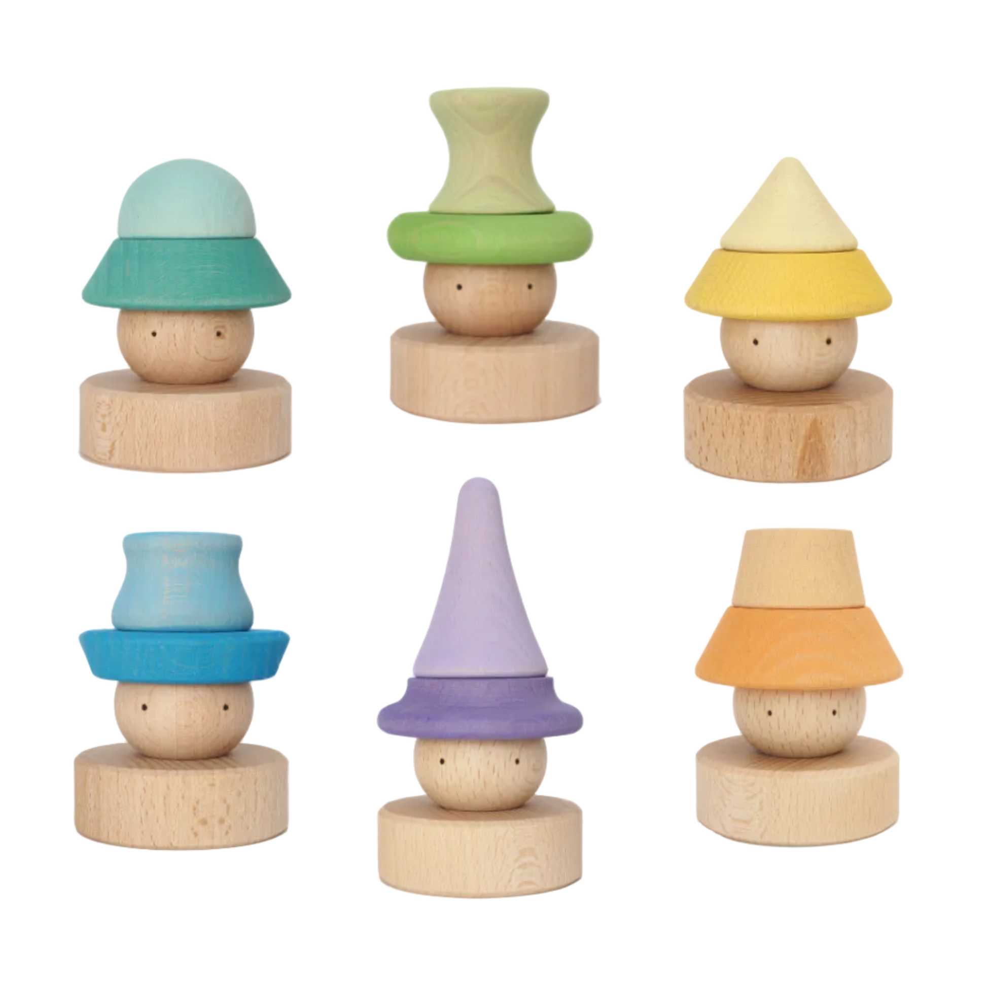 Creatieve stapelvormen met de Ocamora Hats van hout