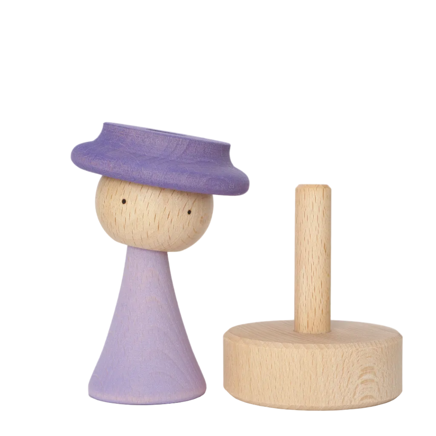 Creatieve bouwvormen met de violet houten hoed van Ocamora